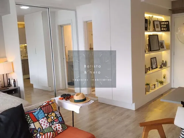 Studio com 50m² 1 quarto e 1 banheiro, à venda, no bairro Brooklin Paulista em São Paulo