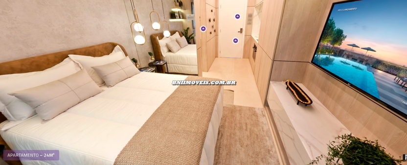Apartamento, 1 quarto, 24 m² - Foto 2