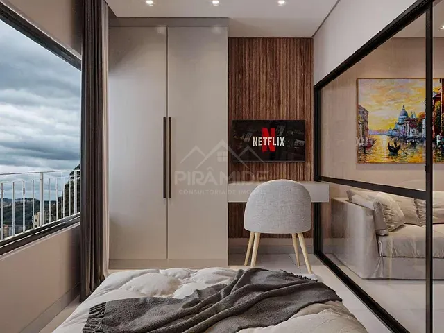 Studio 1 quarto e 1 banheiro, à venda, no bairro Funcionários em Poços de Caldas