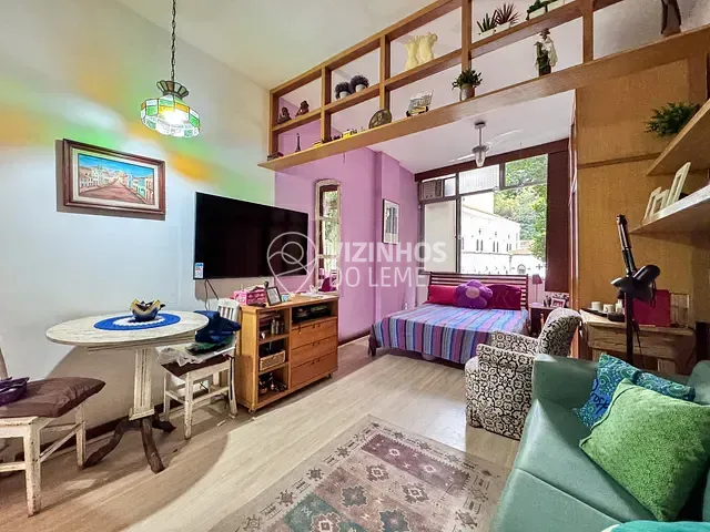 Studio com 36m² 1 quarto e 2 banheiros, à venda, no bairro Leme em Rio de Janeiro