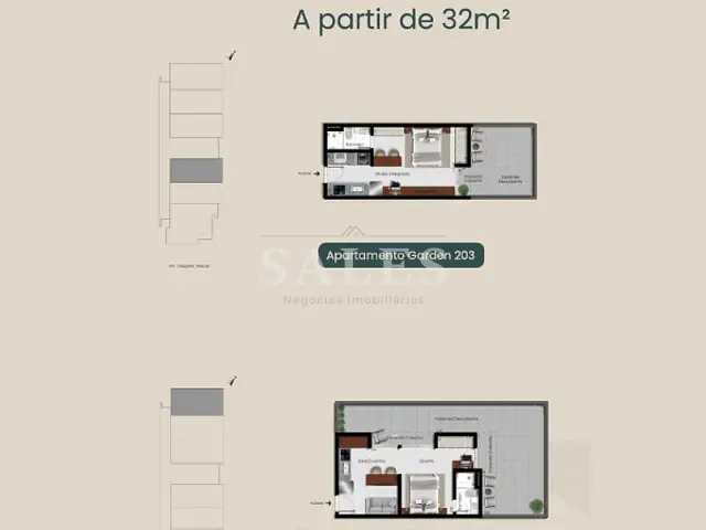Studio com 24m² 1 quarto e 1 banheiro, à venda, no bairro Paineiras em Juiz de Fora