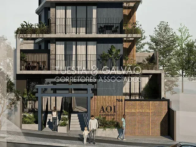 Apartamento com 17m², à venda, no bairro Água Verde em Curitiba