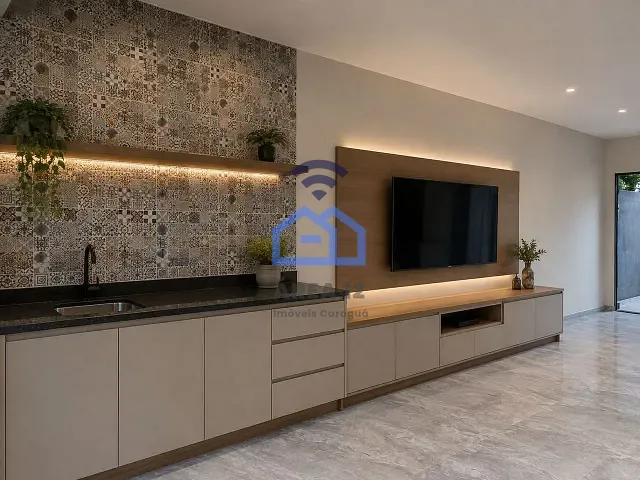 Studio com 70m² 1 quarto e 1 banheiro, à venda, no bairro Massaguaçu em Caraguatatuba