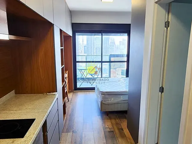 Studio 1 quarto e 1 banheiro, para alugar, no bairro Brooklin em São Paulo