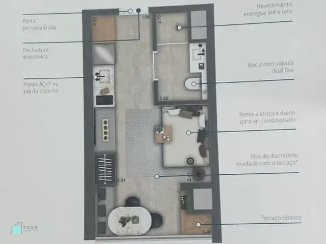 Studio com 26m² 1 quarto e 1 banheiro, à venda, no bairro Vila Primavera em São Paulo
