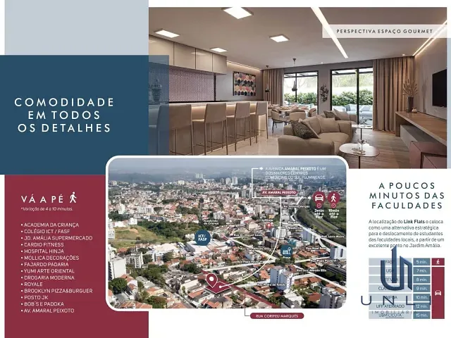 Studio 1 quarto e 1 banheiro, à venda, no bairro Jardim Amália em Volta Redonda