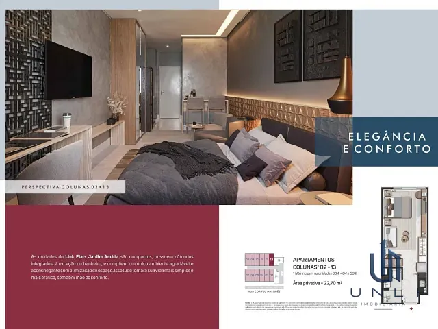 Studio 1 quarto e 1 banheiro, à venda, no bairro Jardim Amália em Volta Redonda