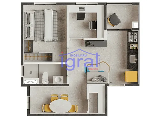 Apartamento 1 quarto e 1 banheiro, à venda, no bairro Jabaquara em São Paulo