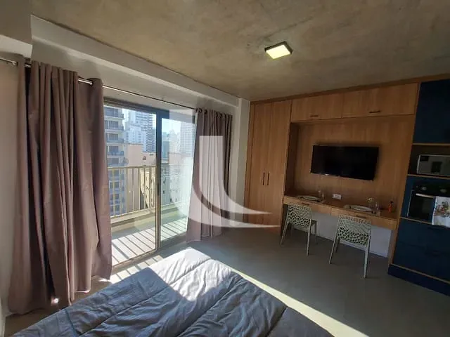 Studio 1 quarto e 1 banheiro, para alugar, no bairro Cerqueira César em São Paulo