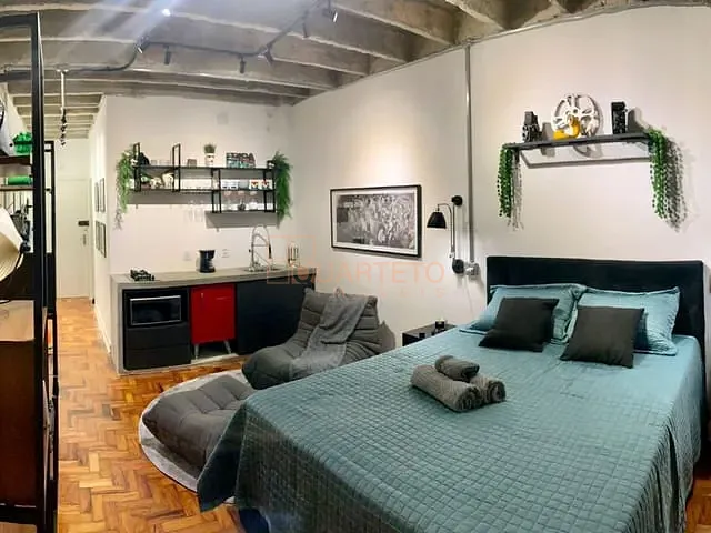 Studio 1 quarto e 1 banheiro, à venda, no bairro República em São Paulo