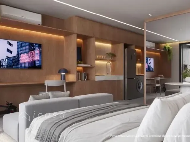 Studio com 39m² 1 quarto e 1 banheiro, à venda, no bairro Centro em São José dos Campos
