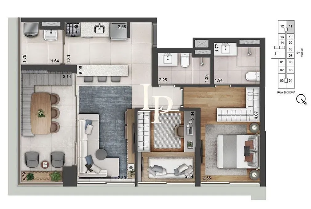 Apartamento, 1 quarto, 32 m² - Foto 9