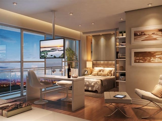 Studio com 59m² 1 quarto e 1 banheiro, à venda, no bairro Brooklin Paulista em São Paulo