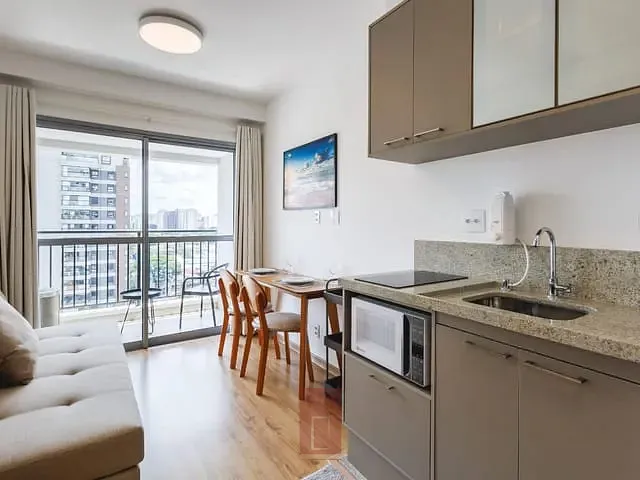 Studio 1 quarto e 1 banheiro, à venda ou para alugar, no bairro Moema em São Paulo