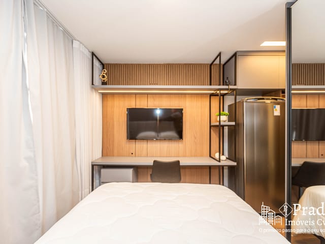 Studio com 30m² 1 quarto e 1 banheiro, à venda, no bairro Portão em Curitiba