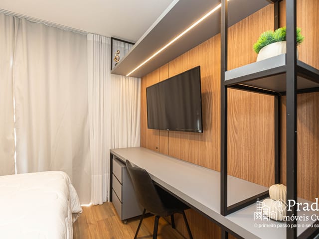 Studio com 30m² 1 quarto e 1 banheiro, à venda, no bairro Portão em Curitiba
