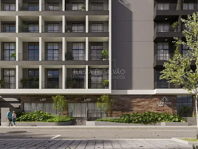 Apartamento com 21m² 1 quarto e 1 banheiro, à venda, no bairro Centro Cívico em Curitiba