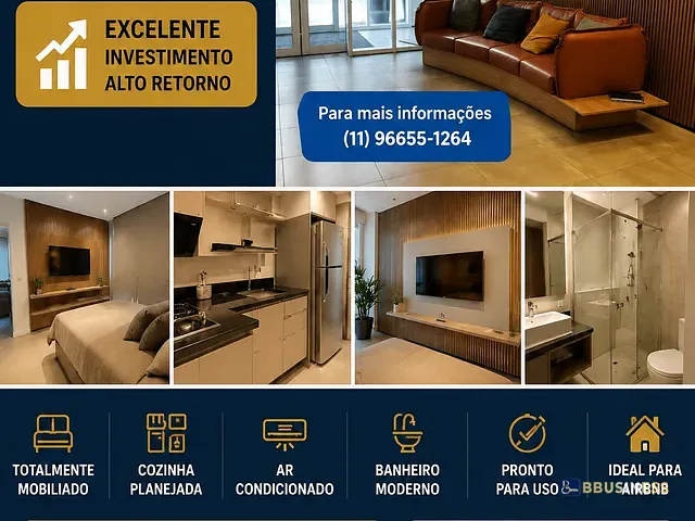 Studio com 22m², à venda, no bairro Barcelona em São Caetano do Sul