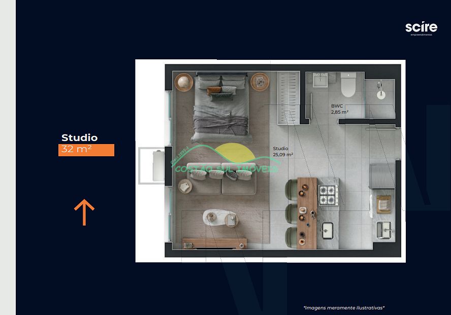 Apartamento à venda com 1 quarto, 32m² - Foto 24