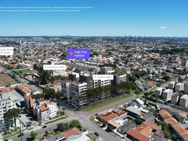Studio 1 quarto e 1 banheiro, à venda, no bairro Novo Mundo em Curitiba