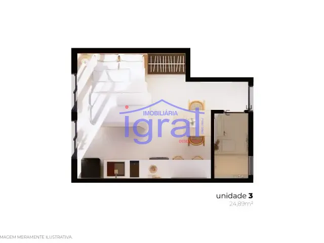 Studio 1 quarto e 1 banheiro, à venda, no bairro Vila Guarani (Z Sul) em São Paulo