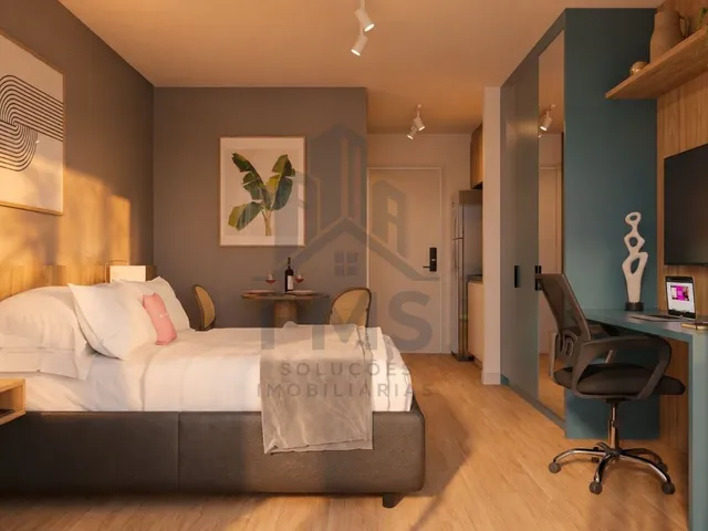 Studio 1 quarto e 1 banheiro, à venda, no bairro Água Verde em Curitiba