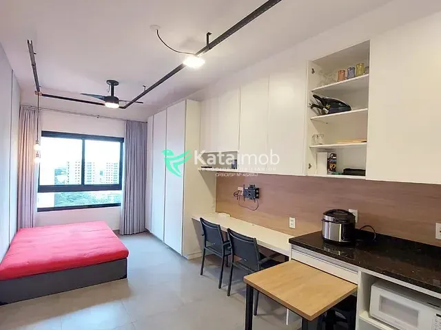 Studio 1 quarto e 1 banheiro, para alugar, no bairro Mirandópolis em São Paulo