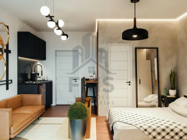 Studio 1 quarto e 1 banheiro, à venda, no bairro Água Verde em Curitiba
