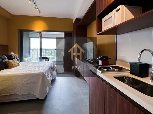 Studio 1 quarto e 1 banheiro, para alugar, no bairro Indianópolis em São Paulo