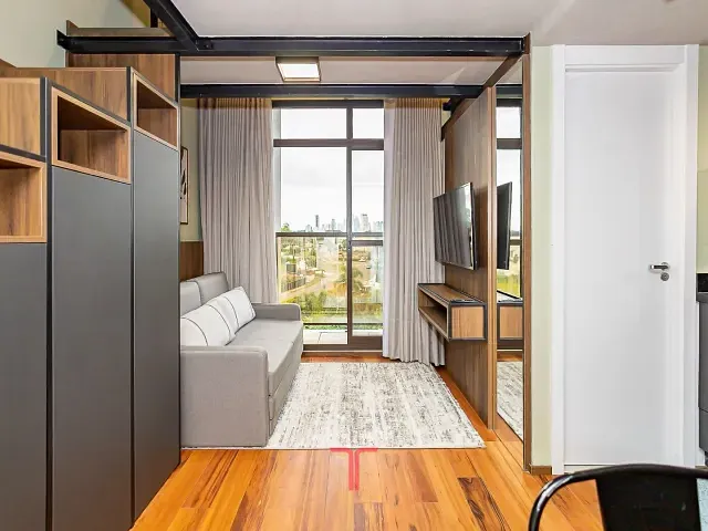 Studio com 54m² 1 quarto e 1 banheiro, para alugar, no bairro Ecoville em Curitiba