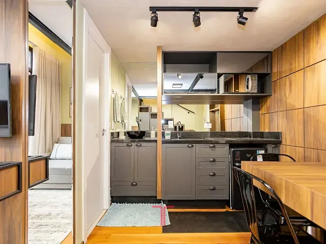 Studio com 54m² 1 quarto e 1 banheiro, para alugar, no bairro Ecoville em Curitiba