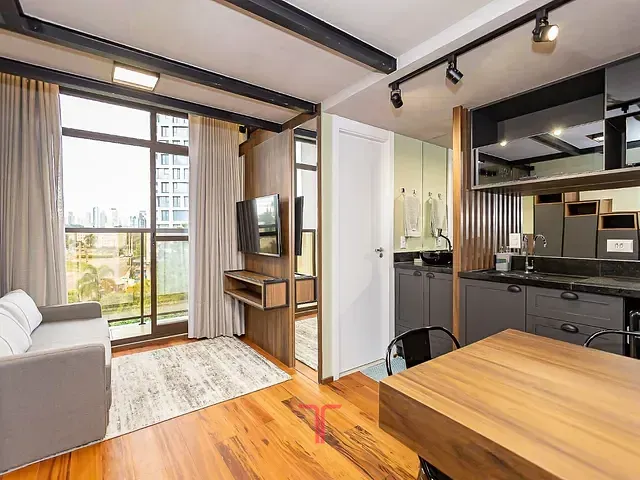 Studio com 54m² 1 quarto e 1 banheiro, para alugar, no bairro Campo Comprido em Curitiba