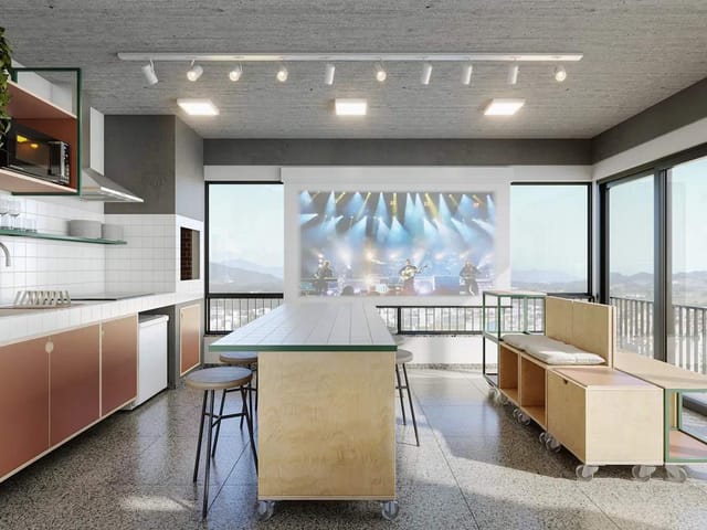 Studio 2 quartos e 1 banheiro, à venda, no bairro São Francisco em Curitiba