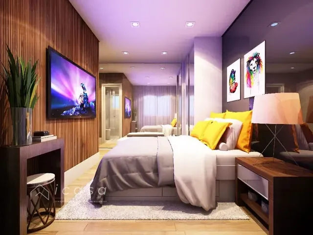 Studio 1 quarto e 1 banheiro, à venda, no bairro Indaiá em Caraguatatuba