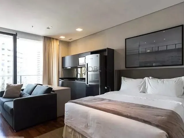Studio 1 quarto e 1 banheiro, para alugar, no bairro Vila Olímpia em São Paulo