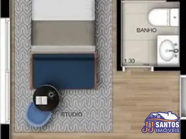 Studio 1 quarto e 1 banheiro, à venda, no bairro Belenzinho em São Paulo