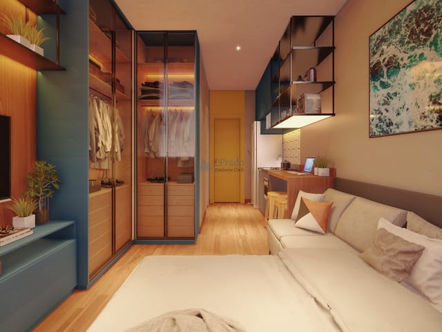 Studio 1 quarto e 1 banheiro, à venda, no bairro Novo Mundo em Curitiba