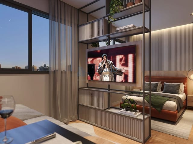 Studio 1 quarto e 1 banheiro, à venda, no bairro Rebouças em Curitiba