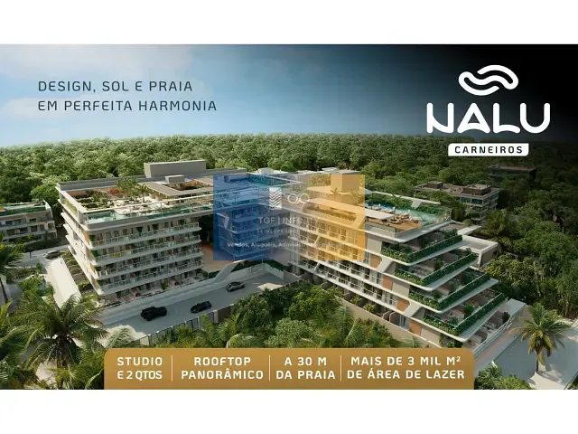 Studio 1 quarto e 1 banheiro, à venda, no bairro Carneiros em Tamandaré