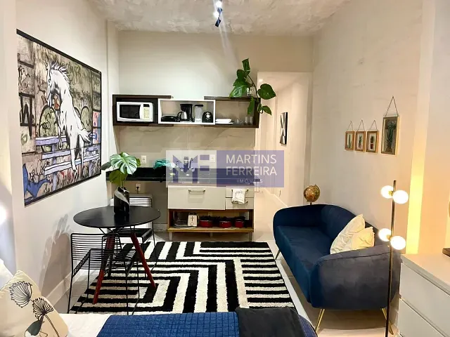Studio 1 quarto e 1 banheiro, para alugar, no bairro Copacabana em Rio de Janeiro