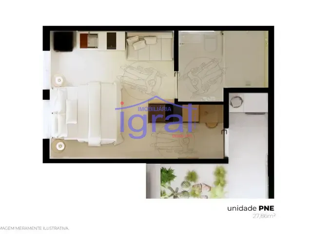 Studio 1 quarto e 1 banheiro, à venda, no bairro Vila Guarani (Z Sul) em São Paulo