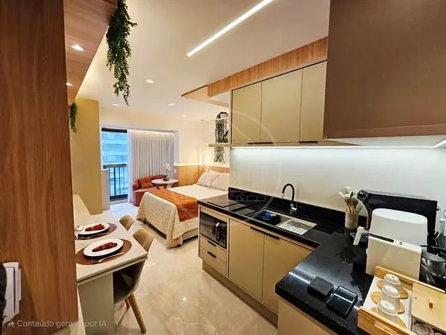 Studio 1 quarto e 1 banheiro, à venda, no bairro Brooklin Paulista em São Paulo