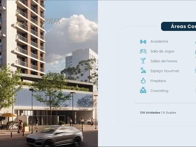 Studio 1 quarto e 1 banheiro, à venda, no bairro Centro em Curitiba
