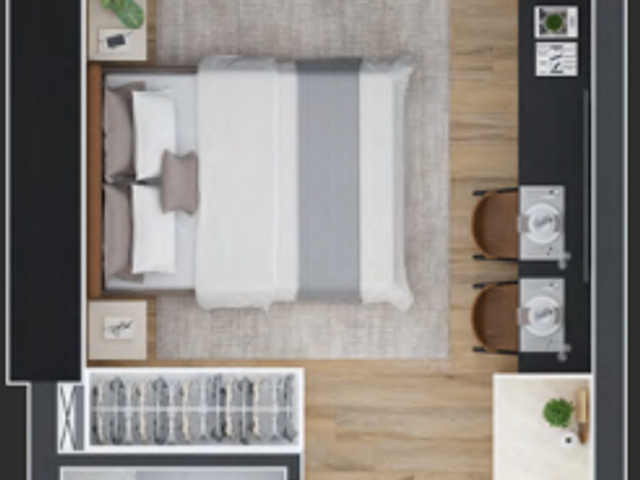 Studio 1 quarto e 1 banheiro, à venda, no bairro Centro em Curitiba