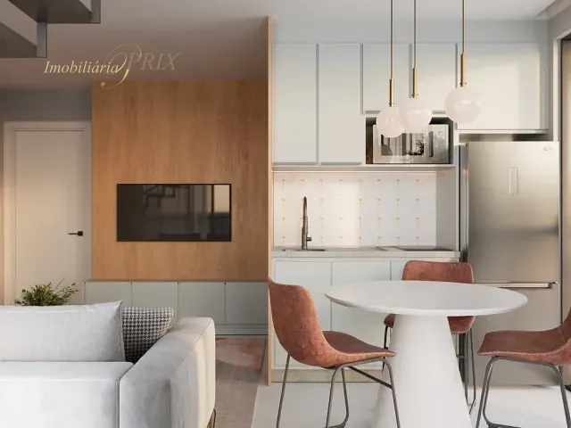 Apartamento 1 quarto e 2 banheiros, à venda, no bairro Centro em Curitiba