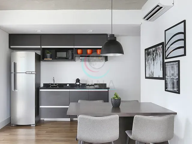 Studio 1 quarto e 2 banheiros, para alugar, no bairro Cidade Monções em São Paulo