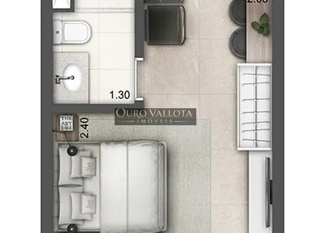 Studio 1 quarto e 1 banheiro, à venda, no bairro Vila Clementino	 em São Paulo