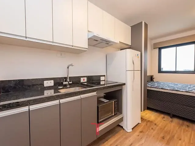 Studio com 28m² 1 quarto e 1 banheiro, para alugar, no bairro Novo Mundo em Curitiba