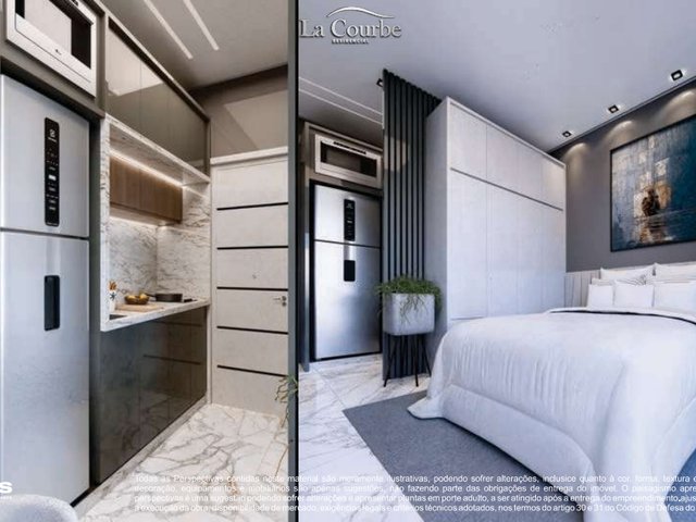Studio com 24m² 1 quarto e 1 banheiro, à venda, no bairro Novo Mundo em Curitiba