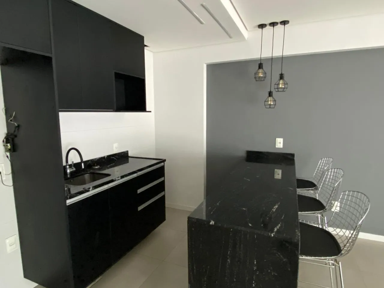 Apartamento garden à venda no Studio Residence Plus II, Centro - 46 m², 1 quarto, cozinha com armários e face norte. - 6